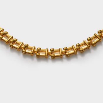 Grecian Waterproof Gold Link Bracelet